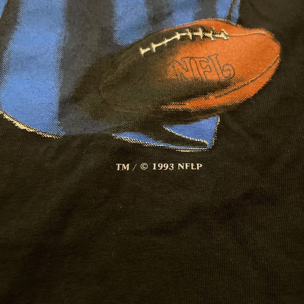 Nutmeg 1993 Jim Kelly & Thurman Thomas Buffalo Bills T-Shirt M Vintage Tee SS - Picture 5 of 8